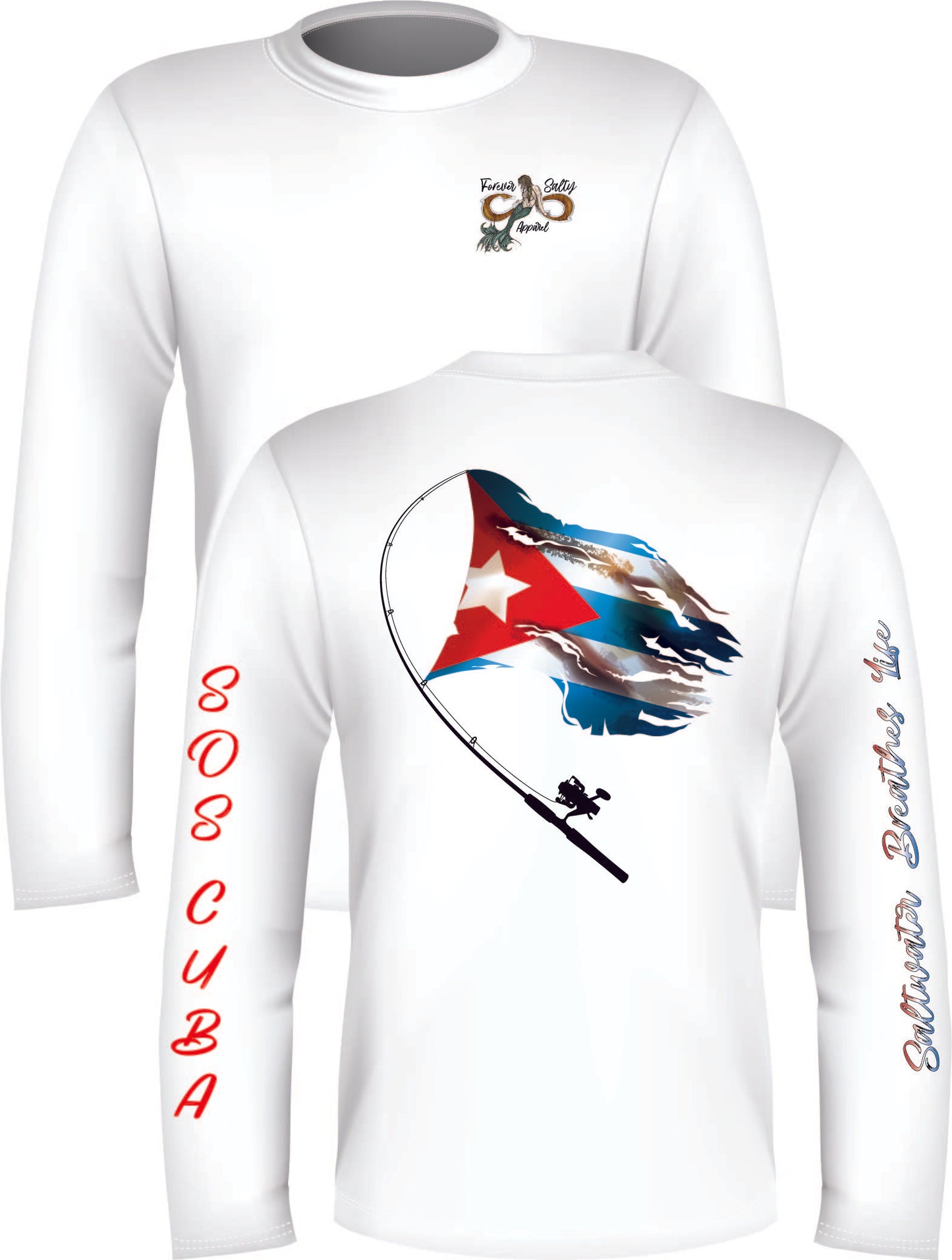 Distressed Cuban Fishing Flag